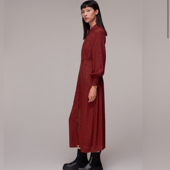 Whistles Pansy Dot Shirt Dress - Picture 3 of 5